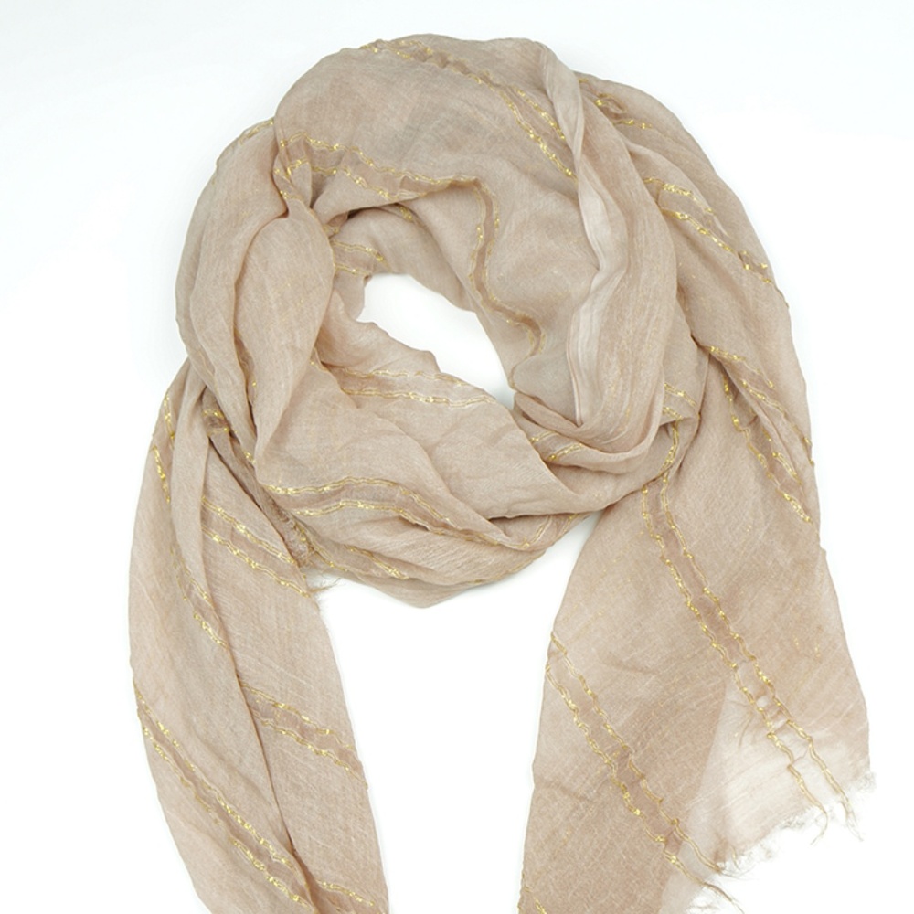 Lurex golden scarf